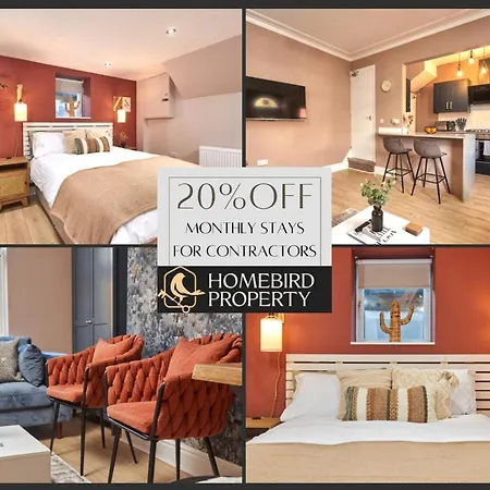 Beautiful 3bdr House By Homebird Management Short Lets & Serviced With Free Parking & Free Wifi * Leeds (West Yorkshire)